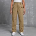 thumbnail image 5 of Kopltyrfg Womens Casual Cargo Pants High Waisted Wide Leg Trousers Palazzo Y2k Streetwear Pants for Women with Pockets (Brown,L), 5 of 9