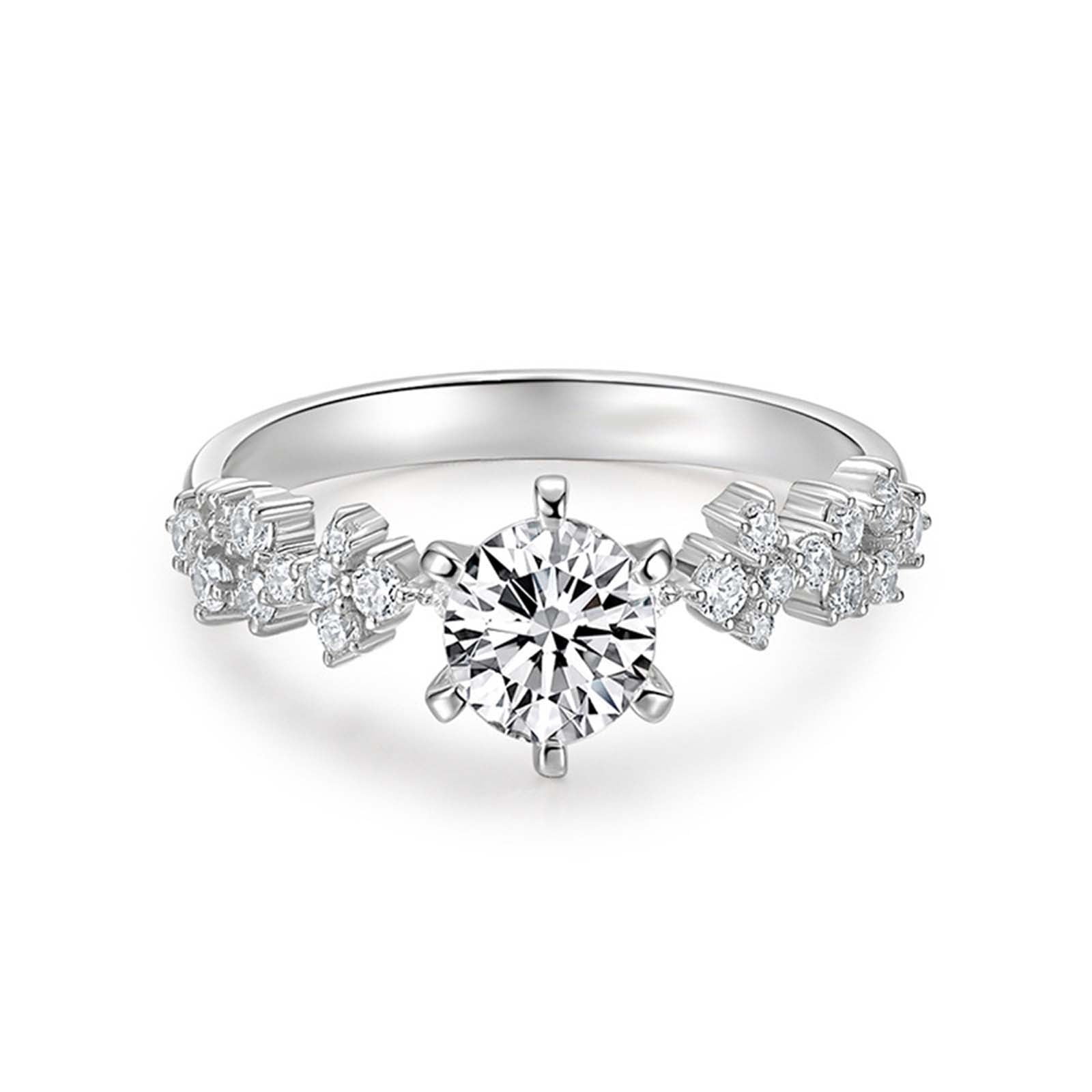 Iliya Inlaid Hearts And Arrows Zircon Star Dream Female Ring