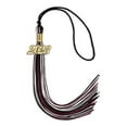 thumbnail image 2 of Black/Maroon/White Mixed Color Graduation Tassel with Gold Date Drop, 2 of 2