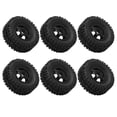 thumbnail image 2 of Neumáticos de goma RC con cubo de rueda de aleación de aluminio para WPL C14 C24 C34 C44 B14 B24 B16 B36 4WD modelo de coche negro, 2 of 10
