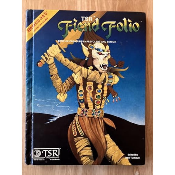 Pre-Owned Fiend Folio: Tome of Creatures Malevolent and Benign: (Advanced Dungeons and Dragons) (Hardcover) 0935696210 9780935696219