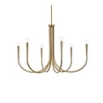 thumbnail image 5 of Living District Layne 36" 6-Light Transitional Metal Chandelier in Brass, 5 of 7