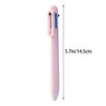 thumbnail image 2 of Pedty Retractable Ballpoint Gel Pen 6 In 1 Pink Plastic 2Ml Liquid Ink Pens, Multicolor Ink, 2 of 8