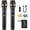 Grey-Upgraded 2.4GHz wireless, variant on Golden Mars 2.4G Wireless Microphone System, Rechargeable Dual Handheld Mics, 300FT Stable Range for Karaoke Wedding DJ Speech Church Classroom