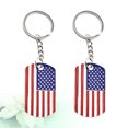 thumbnail image 2 of 2 llaveros colgantes con la bandera estadounidense, adorno de moda, accesorio creativo, 2 of 8