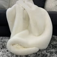 thumbnail image 5 of Modern Soft Luxury Chinchilla Feel Faux Fur Throw Animal Cruelty Free, 5 of 11