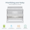 thumbnail image 2 of Dream On Me Aden 4-in-1 Convertible Mini Crib In Mystic Grey, Greenguard Gold Certified, 2 of 9
