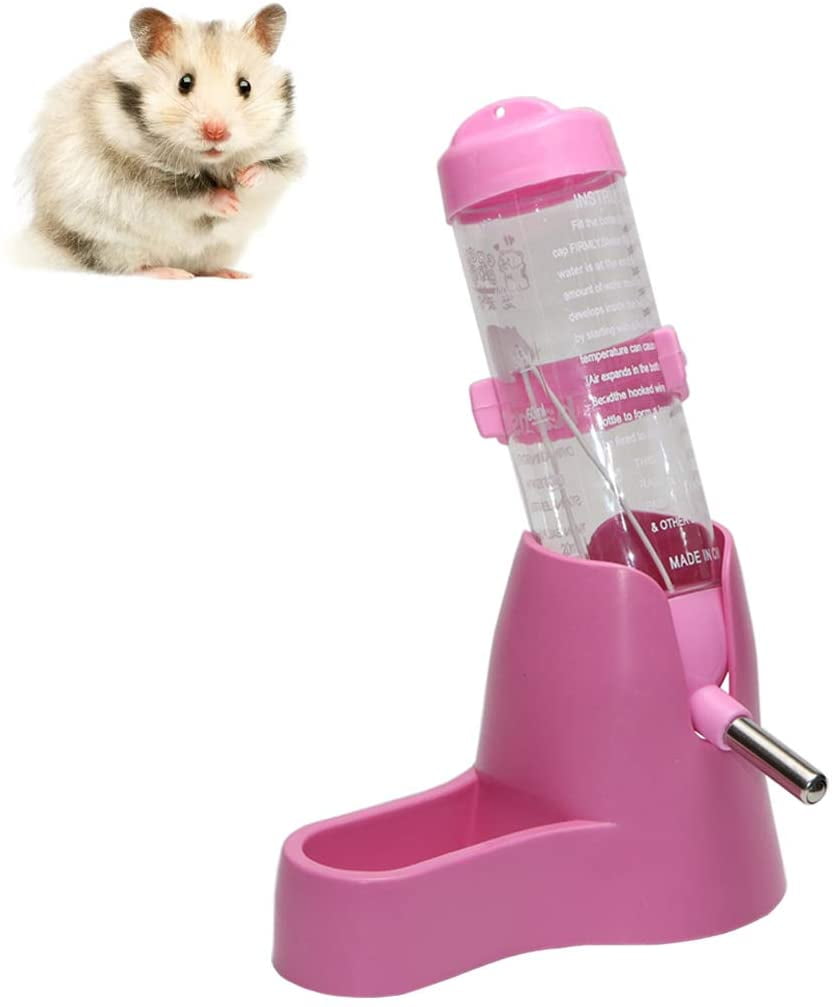 3 in 1 Hamster Hanging Water Bottle Pet Auto Dispenser with Base for