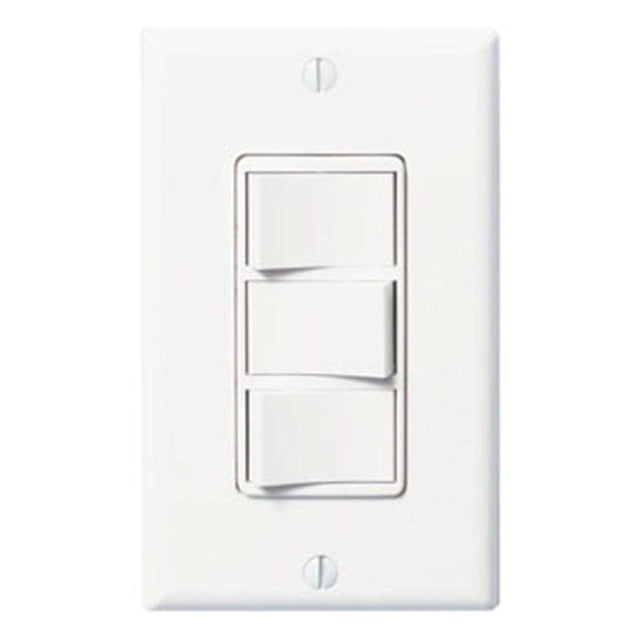 Interruptor de Pared EcoSwitch Panasonic FV-WCSW31-W con 3 Funciones On/Off, Blanco