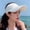 Style #A White, variant on Women's Sun Visor Hat, Open Top Breathable Sports Cap for Summer Outdoor Activities, UV Protection Wide Brim Sun Hat for Golf and Tennis Black