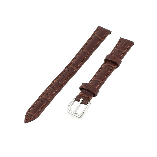 Unique Bargains Bracelet de Montre en Faux Cuir Marron Style Rétro pour Dames