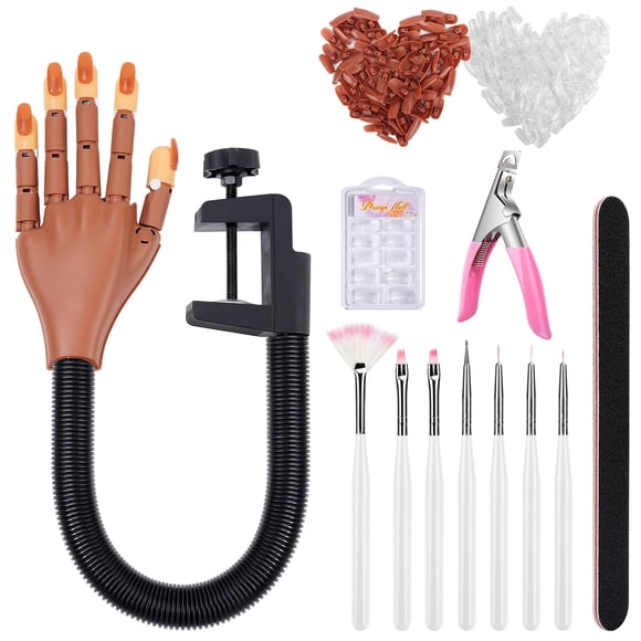 Definido manual Manicure Practice con 200 clavos reemplazables