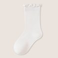 thumbnail image 3 of RFQWOVSR Baby Cotton Ruffle Crew Socks in Solid Colors, 3 of 6