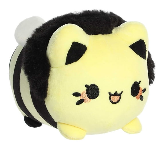 Aurora - Small Yellow Tasty Peach - 7.5" Honeybee Meowchi - Enchanting Stuffed Animal