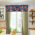 thumbnail image 3 of Yayeee Kitchen Valance Rod Pocket 54" x 18" Living Room Window Curtain, Blue Abstract Eagle, 3 of 6