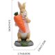 thumbnail image 4 of Conejito de poliresina con zanahoria, decoración de primavera, Pascua, figuras, accesorios de mesa para fiestas, hogar y vacaciones., 4 of 5