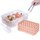 thumbnail image 2 of Yuarrent 6 unids/set 33 rejillas cubitos de hielo bandeja de bolas moldes reutilizables bandejas de glaseado moldes congelador barra DIY herramientas pala Barra de herramientas Rosado Yuarrent HA067688-01, 2 of 6