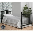Dream On Me Naples 4in1 Convertible Mini Crib, Black