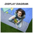 thumbnail image 2 of UPOUART Lot de 1 Couverture de Pique-Nique Polyester Pliable Imperméable pour Aventures de Camping, 2 of 7