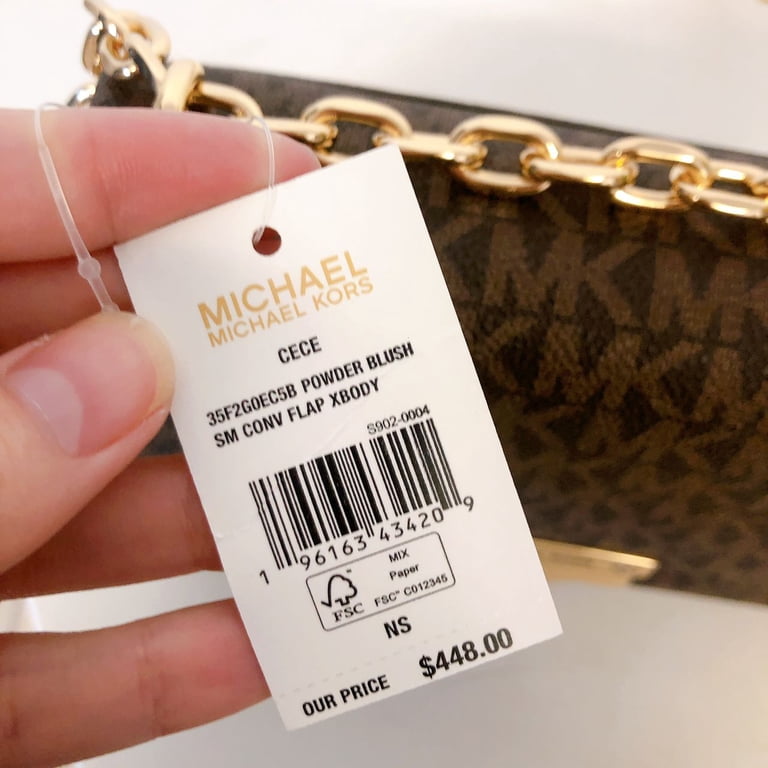 Michael Kors 35F2G0EC5B Cece Small Logo Shoulder Bag IN Brown 
