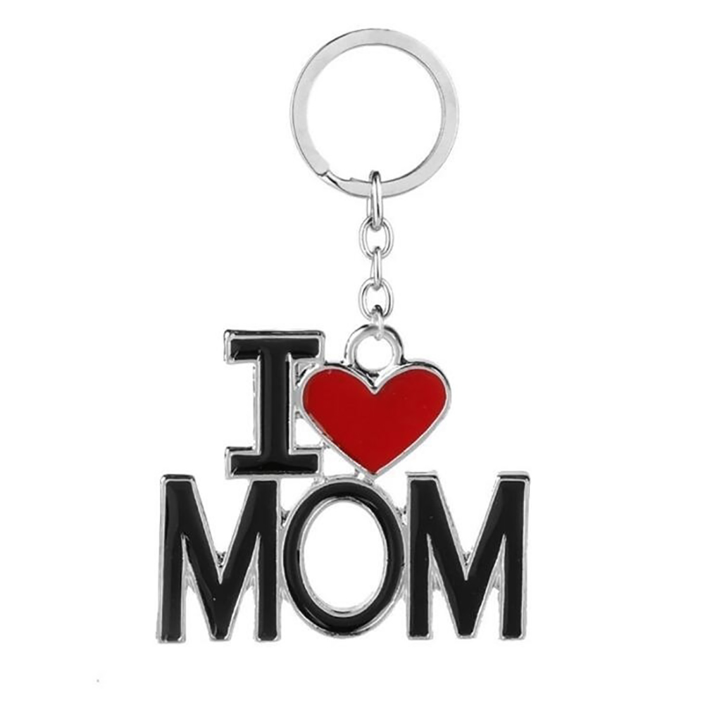 i love mom and dad keychain