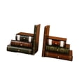 thumbnail image 3 of 2 piezas de adornos de libros falsos, sujetalibros, sujetalibros de madera, cajas decorativas para libros, libros Alto y delgado, 3 of 7