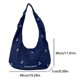 thumbnail image 2 of Mujeres Simple Crossbody Bag Bags Bolsa de cables de lona de gran capacidad (azul oscuro), 2 of 9