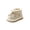 Beige, variant on Hrsba Kids Snow Boots,On Solid Color Thick Fleece Lined Bread Style Cotton Boots