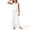 White, variant on FRSASU Girls 2 Piece Sets Sleeveless Ruffled Hem Pleated Tops and Wide Leg Pants Summer Outfit Clothes for 4-15 Years White
