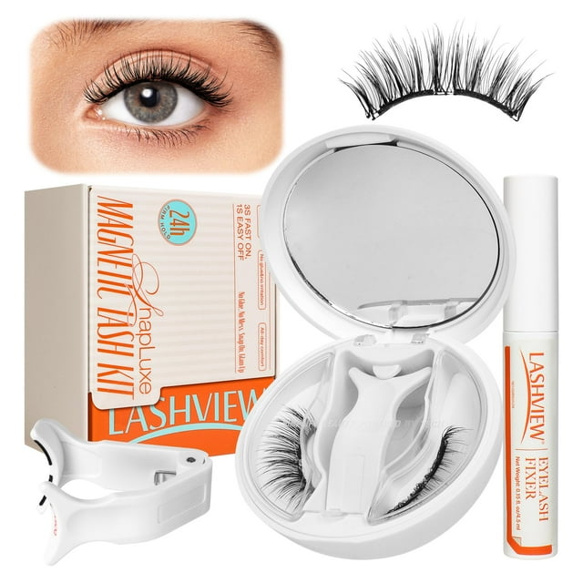 Kit de pestañas postizas magnéticas LASHVIEW XYT01 con aplicador
