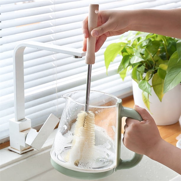 Cepillo Para Biberones, Cepillo De Limpieza De Tazas Conde Con Cerdas De Nailon Para Tazas De Biberones