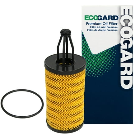 ECOGARD X10001 Cartridge Engine Oil Filter for Conventional Oil - Premium Replacement Fits Mercedes-Benz E350, ML350, GLK350, C300, GLE350, S550, GL450, CLS550, GLS450, E400, C350, E550, (Best Oil Filter For Mercedes)