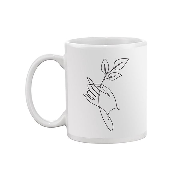 Hand Holding Leaves Mug - Image by Shutterstock,