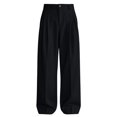 thumbnail image 6 of FGVCTG Mens Pleated Dress Pants, Classic Fit Stretch Waist Loose Lightweight Trousers Straight Casual Work Dress Slacks with Belt Loop Black 2XL, 6 of 7