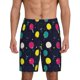 thumbnail image 1 of Balery Colorful Ping Pong Rackets Pantalones cortos de pijama de punto de algodón para hombre con cinturilla y bolsillos-Medium, 1 of 6
