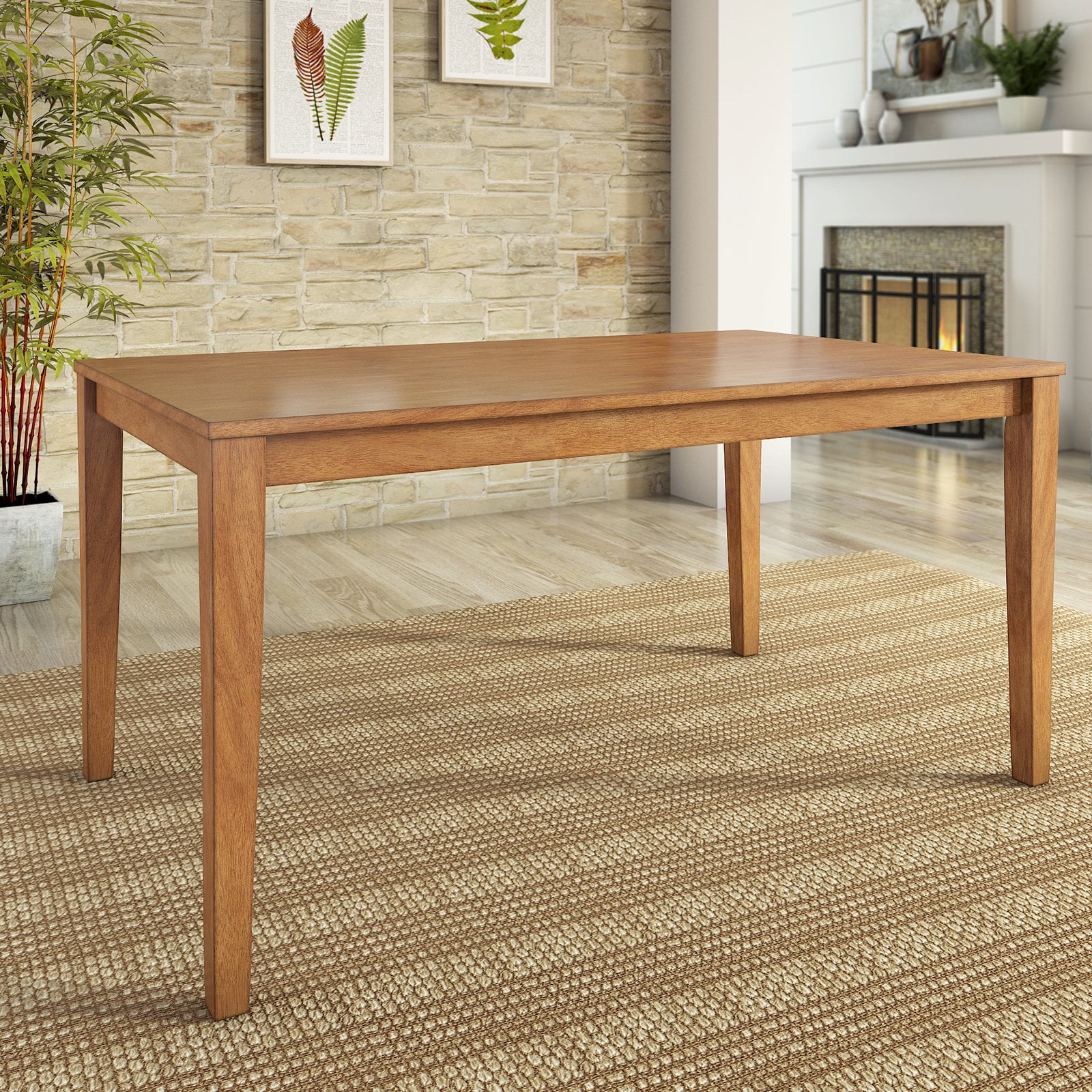 Lexington Large 60 Wood Dining Table Antique Grey Walmart Com Walmart Com