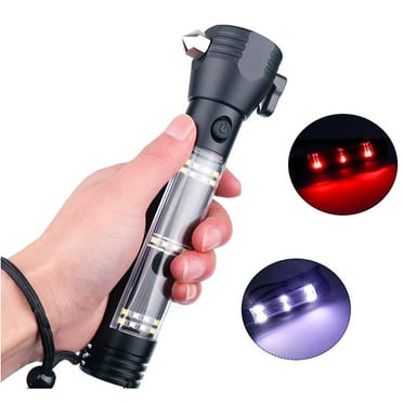 Solar Flashlight Rechargeable - 1000LM Bright LED Torch, Waterproof Emergency Light for Camping, Hiking, Car, Outdoor Tactical Flashlight