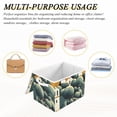 thumbnail image 7 of Flat Illustration Of Village with Trees Large Storage Bins with Linen Collapsible Lid Storage Box 16.7 x 12.6 x 11.8in, 7 of 7
