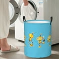 thumbnail image 4 of DouZhe Waterproof Collapsible Large Laundry Baskets, Cartoon Cute Robots Prints Circular Hamper with Handles, 4 of 6