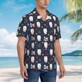thumbnail image 5 of Daiia Llamas 1 Hawaiian Shirt for Men Gentle Cotton Regular Short Sleeve Casual-XX-Large, 5 of 9