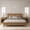 Dark Wood, variant on Carolayne King Bed Frame with Headboard Oak Grain Platform, Non-Slip & Without Noise, Dark Wood