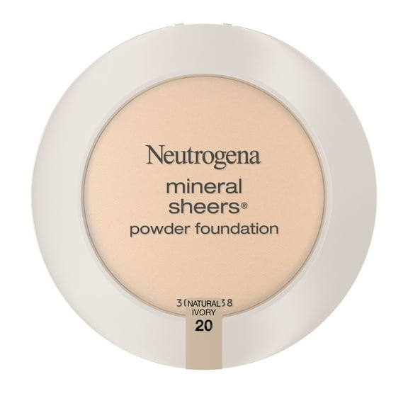 Neutrogena Mineral Sheers Powder Foundation, Natural Ivory 20,.34 oz