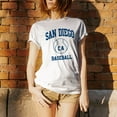 thumbnail image 4 of San Diego Classic Baseball Arch Basic Cotton T-Shirt - 3X-Large - White, 4 of 6