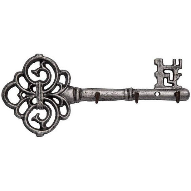 Decorative Wall Mounted Cast Iron Key Holder Vintage Key With 3