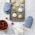 thumbnail image 2 of KitchenAid Asteroid Mini Oven Mitt 2-Pack Set, Blue Velvet , 5.5"x8", 2 of 6