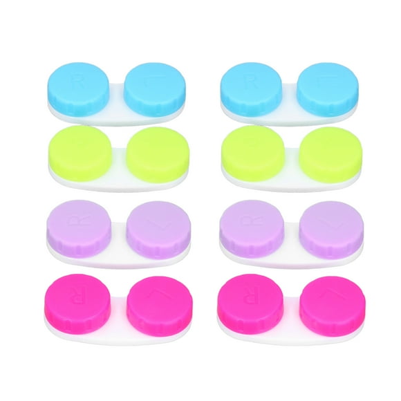 Caja Para Lentes De Contacto, Contenedor De Almacenamiento Para Remojo De Lentes De Contacto, Portátil, Colorido Para Viajes Para Actividades Al Aire Libre