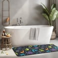 thumbnail image 2 of DarkBlue Dinosaurs Words Pattern Kitchen Rug Mat,Kitchen Runner Rugs Non Skid Washable,Decorative Kitchen Floor Mats for Kitchen,Sink,Laundry,17"x47.2", 2 of 7