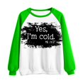 thumbnail image 4 of 2023 Chandail en Molleton de Mode pour Femmes 50 % de Rabais Liquidation T-shirt Imprimé Manches Longues Blouse Col Rond Hauts Décontractés Chandail en Molleton, 4 of 5