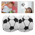 thumbnail image 2 of KAKOWELY 4 bolsas de frijoles pequeñas para niños, novedosas bolsas de frijoles con forma de fútbol, accesorios para lanzar y atrapar, para actividades en el jardín interior y exterior., 2 of 4