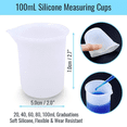 thumbnail image 3 of Kit de herramientas para mezclar resina epoxi, 36 piezas, suministros de herramientas de resina de silicona suave reutilizables, incluye tapetes de silicona, tazas medidoras, 3 of 7